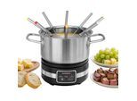 GASTROBACK Fondue "Fondue MultiCook 4-in-1 & Kochplatte", silberfarben, Fondues, Fondue