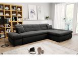 Ecksofa DOMO COLLECTION "MORIC 300x172 cm, XXL-Sofa mit viel Platz, L-Form, auch in Cord", grau, B:300cm H:80cm T:172cm, Kunstleder SOFTLUX / Struktur (90% Polyester/ 10% Polyacryl);Microfaser PRIMABELLE (100% Polyester)/ Struktur (90% Polyester/ 10% Polyacryl), Sofas, Ecksofa, wahlweise mit Bettfunktion und Armteilverstellung, Cord