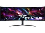 SAMSUNG Curved-Gaming-LED-Monitor "Odyssey Neo G9 S57CG954NU", Energieeffizienz: G, schwarz-weiß (weiß, schwarz), B:132,75cm H:42,95cm T:33,84cm, Monitore, 1ms (G/G), Curved-Gaming-LED-Monitor