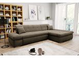 Ecksofa DOMO COLLECTION "MORIC 300x172 cm, XXL-Sofa mit viel Platz, L-Form, auch in Cord", braun (schlamm), B:300cm H:80cm T:172cm, Kunstleder SOFTLUX / Struktur (90% Polyester/ 10% Polyacryl);Microfaser PRIMABELLE (100% Polyester)/ Struktur (90% Polyester/ 10% Polyacryl), Sofas, Ecksofa, wahlweise mit Bettfunktion und Armteilverstellung, Cord