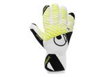 Torwarthandschuhe UHLSPORT "Torwarthandschuhe FM Absolutgrip HN Pro Jr.", Kinder, Gr. 6, weiß (weiß, schwarz, fluo gelb), Obermaterial: 81% Gummi rubber. 13% Polyester PES. 6% Nylon NY., Handschuhe Torwarthandschuhe