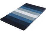 Badematte MEUSCH "Palace", blau (mare), H:20mm, Polyester, Badematten, Badematte, mordernes Streifendesign im Farbverlauf