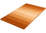Badematte MEUSCH "Palace", orange (brandy), H:20mm, Polyester, Badematten, Badematte, mordernes Streifendesign im Farbverlauf