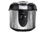 GASTROBACK Reiskocher "Design PREMIUM EDITION 3 L", silber, schwarz, B:2,72cm H:2,51cm T:2,51cm, Reiskocher, Reiskocher