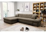 Ecksofa DOMO COLLECTION "MORIC Massiv - Belastbar bis 140 kgxSitz, 300x172 cm, XXL-Format", braun (schlamm), B:300cm H:80cm T:172cm, Cord (100% Polyester), Sofas, Ecksofa, L-Form, Cord, schlamm