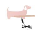 Möbelix , Pink , Holz, Metall, Holzwerkstoff , Eiche , 12x18.5x36.5 cm , RoHS, Europäischer Sicherheitsstandard , Schnurschalter, einfach zu transportieren , Beleuchtung, Innenleuchten, Wandleuchten, Kinderzimmer Wandleuchten