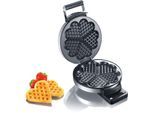 GRAEF Waffeleisen "WA 80, Edelstahl matt", silber (silber (edelstahl mattiert)), B:20,5cm H:8,5cm T:27cm Ø:18cm, Waffeleisen, Waffeleisen