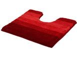 Badematte MEUSCH "Palace", rot (weinrot), H:20mm, Polyester, Badematten, Badematte, mordernes Streifendesign im Farbverlauf
