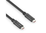 PureLink USB-C auf USB-C Kabel - USB4 Gen 2x2, 5A, SPR 100W, 20G, DP Alt-Mode - PureInstall MicroX4 - schwarz - 3,00m