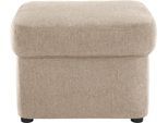 Polsterhocker DOMO COLLECTION "SARAFINA 61x61 cm, hochwertig und komfortabel", beige, B:61cm H:40cm T:61cm, Microfaser PRIMABELLE (100% Polyester) / Struktur (90% Polyester; 10% Polyacryl);Luxus-Microfaser (92% Polyester, 8% Nylon);Microfaser PRIMABELLE (100% Polyester), Hocker, Polsterhocker