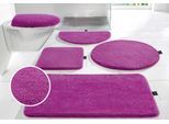 Badematte BRUNO BANANI "Lana, Badvorleger, Badezimmer Teppich" Gr. 6, pink, rechteckig (90cm x 160cm ), 1 Stk., Polyacryl, Badematten, Badematte, Badteppich, Badematten, unifarben, auch als 3 teiliges Set & rund
