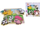 Steckpuzzle EICHHORN "Fühl-Puzzle mit Stoff", bunt, Puzzles, KinderB:20cm T:20cm, Holz, Textil, B:20cm T:20cm