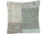 Dekokissen KAYOOM "Symphony Pillow", blau (türkis), B:45cm L:45cm, Baumwolle, Dekokissen_Sitzkissen_Kissenhüllen