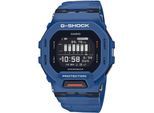 Smartwatch CASIO G-SHOCK "GBD-200", blau (blau, schwarz, blau), Smartwatches, Herren, Smartwatch, Armbanduhr, Herrenuhr, Bluetooth, Schrittzähler, Stoppfunktion