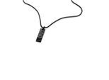 Kette mit Anhänger CALVIN KLEIN "CK PARALLEL", schwarz, Halsketten, Herren, Edelstahl, L: 63,5 B: 1mm, B:1mm