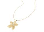 Kette mit Anhänger FOSSIL "Schmuck Geschenk Edelstahl Halskette Blume Sutton", gold (gelbgoldfarben, kristallweiß), Halsketten, Damen, Edelstahl, L: 71 B: 1,5mm, mit Glasstein, B:1,5mm