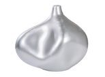 Tischvase GILDE "Vase organisch Jolie silberfarben H. 33,5 cm", silberfarben, B:36,5cm H:33,5cm T:25cm, Kunstharz, Vasen