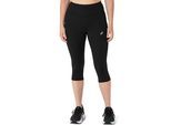 Lauftights ASICS "ASICS CORE CAPRI TIGHT", Damen, Gr. S (36/38), N-Gr, schwarz (performance schwarz), Obermaterial: 79% Polyester, 21% Elasthan, Hosen