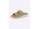 Pantolette FRANKEN-SCHUHE, Damen, Gr. 40, pistazie, Lederimitat, Schuhe Pantolette