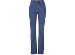 Bequeme Jeans KARL KANI "Karl Kani Damen", Damen, Gr. 24, Normalgrößen, vintage indigo, 100% Baumwolle, unifarben, Jeans