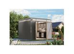 Metallgerätehaus Boldmere XXL im Set mit Anbaudach 2 m
