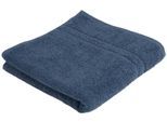 Handtücher WEWO FASHION "9518H", blau (jeans), B:50cm L:100cm, Frottee, Frottier, Handtücher, Handtücher, saugstark