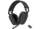 LOGITECH Wireless-Headset "Zone Vibe Wireless UC", graphite, B:16,97cm H:18,3cm T:7,3cm, Kopfhörer, Wireless-Headset