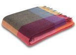 Wohndecke BIEDERLACK "Soft Impression im Doubleface-Look", bunt (bright square), B:130cm L:170cm, Baumwolle, Kaschmir, Wohndecken, Wohndecke, Baumwolle-Kaschmir-Mix