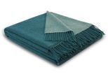 Wohndecke BIEDERLACK "Soft Impression im Doubleface-Look", türkis, B:150cm L:200cm, Baumwolle, Kaschmir, Wohndecken, Wohndecke, Baumwolle-Kaschmir-Mix