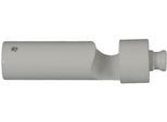 Mehrfachverlängerung LIEDECO "Power", weiß, L:8cm Ø:2cm, Gardinenstangenhalterungen, Mehrfachverlängerung, für Gardinenstangen Ø 20 mm