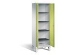 C+P Wäsche-Spind Evolo, H1850xB610xT500mm, Front Viridingrün, Korpus Lichtgrau (48212-20b) ; C + P Möbelsysteme (48212-20b|S10094)