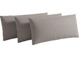 Sofakissen SIT & MORE "Chelsea", taupe, B:60cm H:30cm, Stoff, Polsterauflagen, Sofakissen, zur Auswahl Sets mit 2 oder 3 Stück