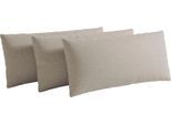 Sofakissen SIT & MORE "Chelsea", taupe, B:60cm H:30cm, Stoff, Polsterauflagen, Sofakissen, zur Auswahl Sets mit 2 oder 3 Stück