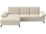 Ecksofa SIT & MORE "Chelsea", creme, B:264cm H:89cm T:174cm, 95% Polyester, 5% Polyamid, Sofas, Ecksofa, optional mit Bettfunktion und Bettkasten