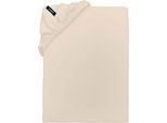 Spannbettlaken SOCCX "SOCCX", beige, L:200cm, Baumwoll-Jersey, Obermaterial: 100% Baumwolle, Bettlaken, Spannbettlaken, gewebtes Label