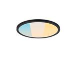 PAULMANN LED Panel "Atria Shine 3000K IP44 White Select rund", schwarz, 1, Ø 29,8cm H: 3,5cm, 1 Stk., Leuchten, Farbwechsler, Farbsteuerung, LED Panel