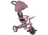 Globber Dreirad Explorer Trike 4in1 Eco, Beere, Kunststoff, 47x97.5x95 cm, EN 71, höhenverstellbare Schubstange, Outdoor Spielzeug, Kinderfahrzeuge, Dreiräder