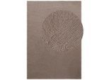 Hanse Home Wollteppich Calmio, Taupe, Textil, Struktur, rechteckig, 160x230 cm, für Fußbodenheizung geeignet, in verschiedenen Größen erhältlich, pflegeleicht, strapazierfähig, Teppiche & Böden, Teppiche, Naturteppiche