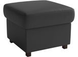 Polsterhocker SIT & MORE "Montego", schwarz, B:58cm H:46cm T:58cm, Hocker, Polsterhocker