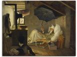 Wandbild ARTLAND "Der arme Poet. 1839", braun (farbe bild(er): braun), B:120cm H:90cm, Bilder, als Leinwandbild, Poster in verschied. Größen
