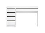 Mid.you Schreibtisch, Weiß, Holzwerkstoff, 5 Schublade(n) Schubladen, rechteckig, 120x76x55 cm, Arbeitszimmer, Schreibtische, Bürotische