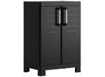 Keter Geräteschrank, Schwarz, Kunststoff, 2 Fächer, 65x97x45 cm, Aufbewahrung & Schutzhüllen, Geräteschuppen