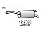 ASSO Endschalldämpfer 127099 für Fiat