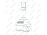 GSP Gelenksatz, Antriebswelle 802564 für TOYOTA