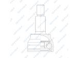 GSP Gelenksatz, Antriebswelle 803508 für JAGUAR