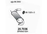 ASSO Endschalldämpfer 207036 für MAZDA