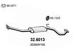 ASSO Mittelschalldämpfer 326013 für NISSAN