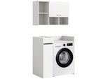Waschmaschinenschrank Free Weiß