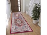 Teppich HANSE HOME "Mochi", rot, B:80cm H:8mm L:240cm, Jute, Polyester, Polypropylen (PP), Teppiche, Teppich, Läufer, Orientalisch, Kurzflor, Wohnzimmer, Schlafzimmer, Esszimmer