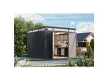 Metallgerätehaus Boldmere XXL im Set mit Anbaudach 2 m